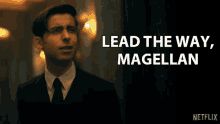Lead The Way Magellan Five GIF - Lead The Way Magellan Five Aidan Gallagher GIFs