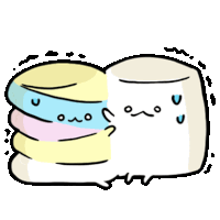 Couple Love Sticker - Couple Love Marshmallow Stickers