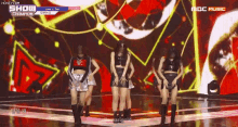 a group of women are dancing on a stage with the words show champion on the bottom right