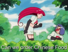 can we order chinese food or maybe some tacos jesse james meowth pokemon