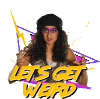 Lets Get Weird Sunita Mani Sticker - Lets Get Weird Sunita Mani Arthie Premkumar Stickers