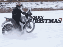 Merry Christmas Motorcycle GIF - Merry Christmas Motorcycle Snow GIFs
