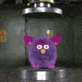 Furby Hydraulicpress GIF - Furby Hydraulicpress Kokichiouma GIFs