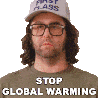 Stop Global Warming Frank Rossitano Sticker - Stop Global Warming Frank Rossitano 30rock Stickers