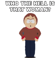 Who The Hell Is That Woman Sharon Marsh Sticker - Who The Hell Is That Woman Sharon Marsh South Park Stickers