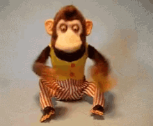 Monkey banging cymbals
