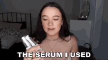 The Serum I Used Fiona Frills GIF - The Serum I Used Fiona Frills Fiona Frills Vlogs GIFs
