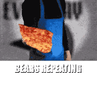 Bears Bears Repeating Sticker - Bears Bears Repeating Pizza Stickers