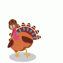 Dancing Turkey Happy Thankgiving GIF - Dancing Turkey Happy Thankgiving Football Thanksgiving GIFs