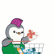 shopping penguin