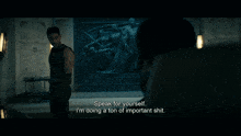 a man in a dark room says need to know bro need to fucking know