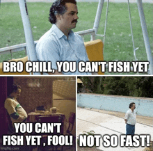 Fishy You Can'T Fish Yet GIF - Fishy You Can'T Fish Yet Not So Fast GIFs