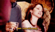 Greys Anatomy April Kepner GIF - Greys Anatomy April Kepner Ahh I Love This Song GIFs