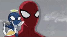 Deadpool Spiderman GIF - Deadpool Spiderman Chibi Spiderman GIFs