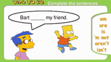 Bart Simpson Friend GIF - Bart Simpson Friend Arent GIFs