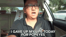 I Gave Up My Life Today For Popeyes Popeyes GIF - I Gave Up My Life Today For Popeyes Popeyes I Give Up GIFs