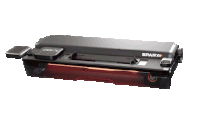 the word sparx is on the black device