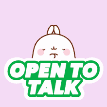 Open To Talk Molang GIF - Open To Talk Molang Im Always Here GIFs