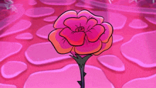 a cartoon drawing of a flower with the word will written below it