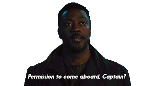 Permission To Come Aboard Captain Cleveland Booker Sticker