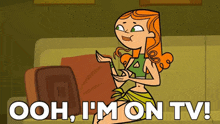 Total Drama Action Izzy GIF - Total Drama Action Izzy Oh Im On Tv GIFs