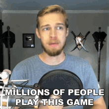 Millions Of People Play This Game Klaus Gaming GIF - Millions Of People Play This Game Klaus Gaming Farm To Max GIFs