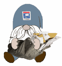 gnome mail carrier letter carrier usps
