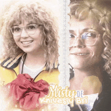 a picture of misty de knivesy bn is displayed on a white background