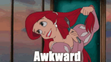 Me In The Human World GIF - Ariel Little Mermaid Awkward GIFs