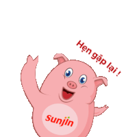 Pig Bye Pig Sunjin Bye Sticker - Pig Bye Pig Sunjin Bye Pig Hen Gap Lai Stickers