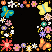 the word woke is surrounded by colorful flowers and butterflies