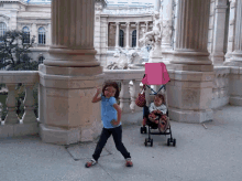 kid dance baby stroller