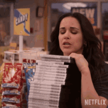 Carrying The Video Tapes Eliza Walker GIF - Carrying The Video Tapes Eliza Walker Melissa Fumero GIFs