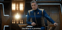 Starfleet Is A Promise Anson Mount GIF - Starfleet Is A Promise Anson Mount Captain Christopher Pike GIFs