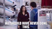 Superstore Amy Sosa GIF - Superstore Amy Sosa We Should Have Never Done This GIFs