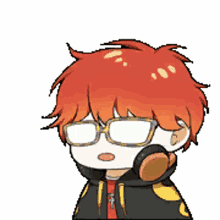 mystic messenger video game cute adorable mad