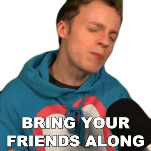Bring Your Friends Along Fred Pye Sticker - Bring Your Friends Along Fred Pye Nought Stickers
