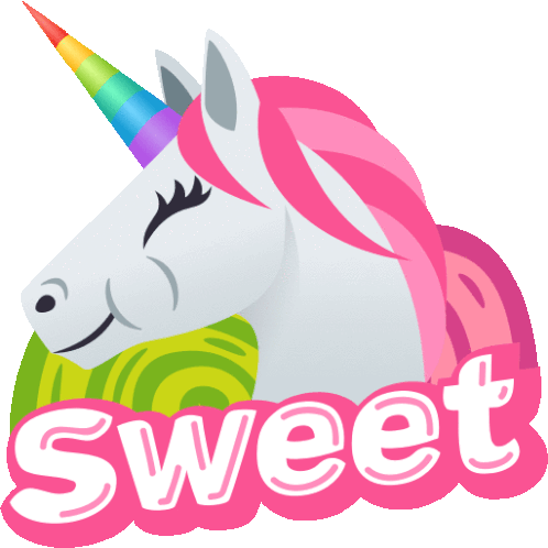 Sweet Unicorn Life Sticker - Sweet Unicorn Life Joypixels Stickers