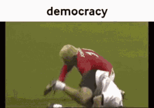 Democracy Boris Johnson GIF - Democracy Boris Johnson Rugby Tackle GIFs