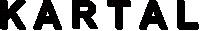 the word kartal is written in black on a white background .