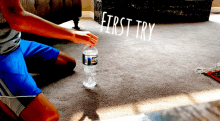 First Try Waterbottle GIF - First Try Waterbottle Botter Flip GIFs