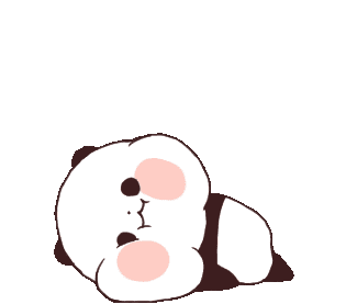 Lazy Panda Sticker - Lazy Panda Cute Stickers