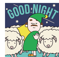 Night Goodnight Sticker - Night Goodnight Stickers