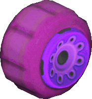 Sponge Wheels Sticker - Sponge Wheels Purple Stickers