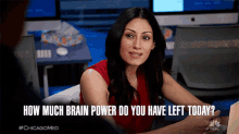 How Much Brain Power Do You Have Left Today Sabeena Virani GIF - How Much Brain Power Do You Have Left Today Sabeena Virani Chicago Med GIFs