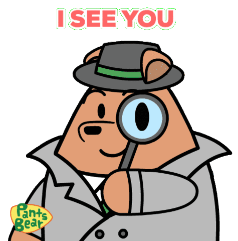 I See You Magnifying Glass Sticker - I See You Magnifying Glass Stickers