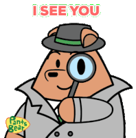 I See You Magnifying Glass Sticker - I See You Magnifying Glass Stickers