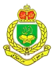 a green and yellow emblem with arabic writing