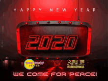 Happy New Year 2020 GIF - Happy New Year 2020 We Come For Peace GIFs