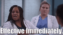 Greys Anatomy Miranda Bailey GIF - Greys Anatomy Miranda Bailey Effective Immediately GIFs